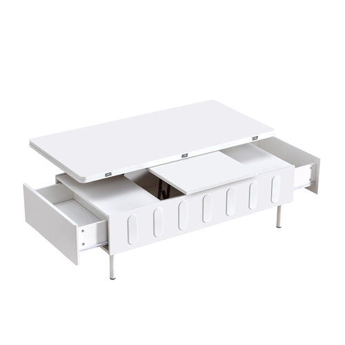 Modern Lift-Top Coffee Table, with Foldable Top