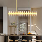 Modern Luxury Rectangular Crystal Chandelier