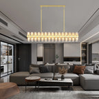Modern Luxury Rectangular Crystal Chandelier