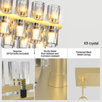 Modern Luxury Rectangular Crystal Chandelier