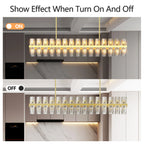 Modern Luxury Rectangular Crystal Chandelier