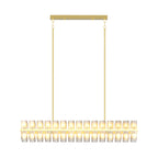 Modern Luxury Rectangular Crystal Chandelier