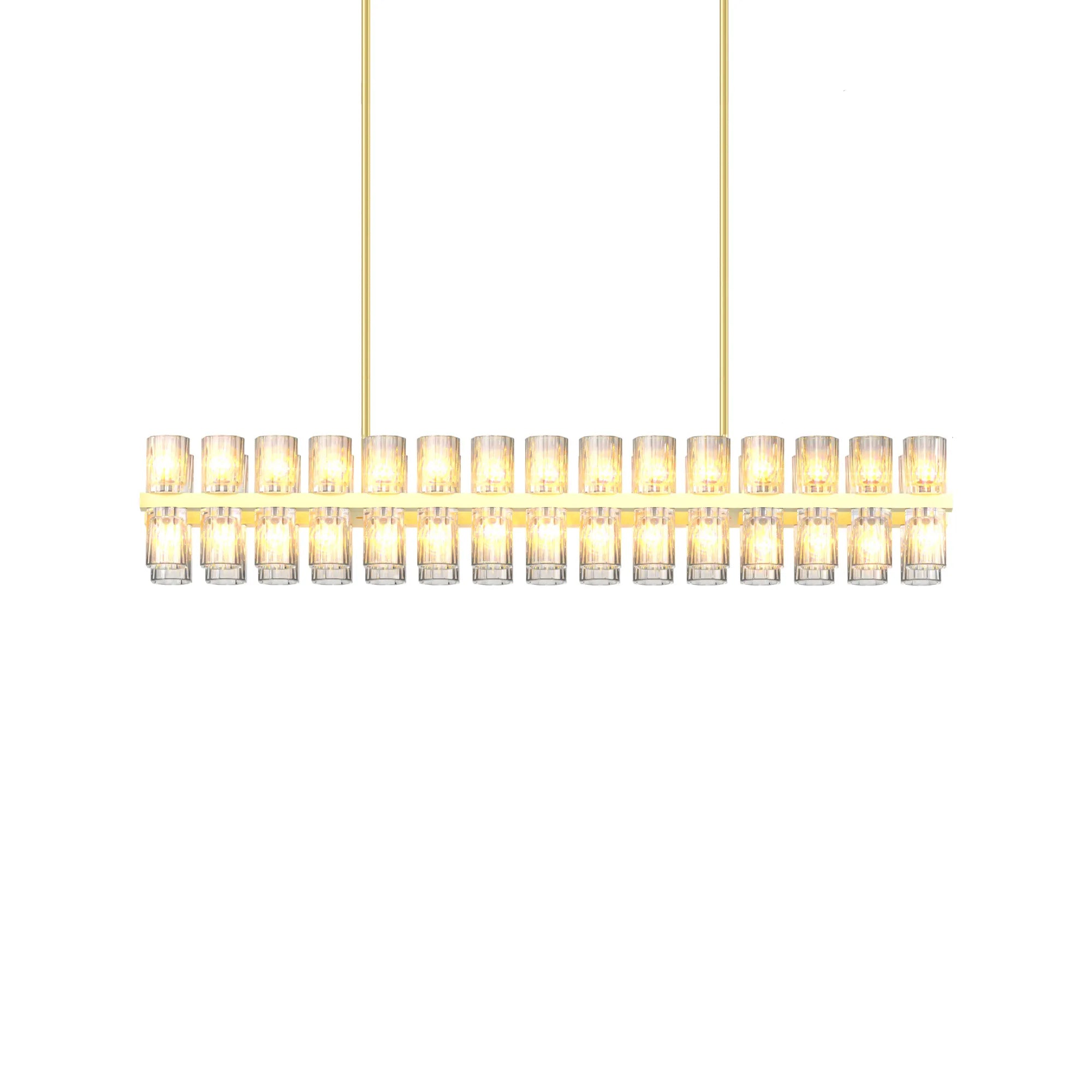 Modern Luxury Rectangular Crystal Chandelier