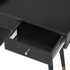Modern Makeup Vanity with Drawers, Cabinet & Stool