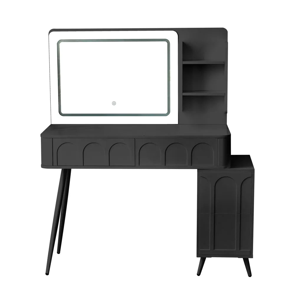 Modern Makeup Vanity with LED Mirror