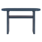 Modern Minimalist Entryway Console Table with Rounded Edges and Shelf