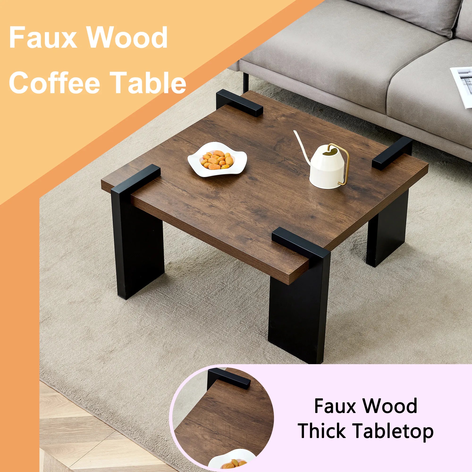 Modern Minimalist MDF Coffee Table