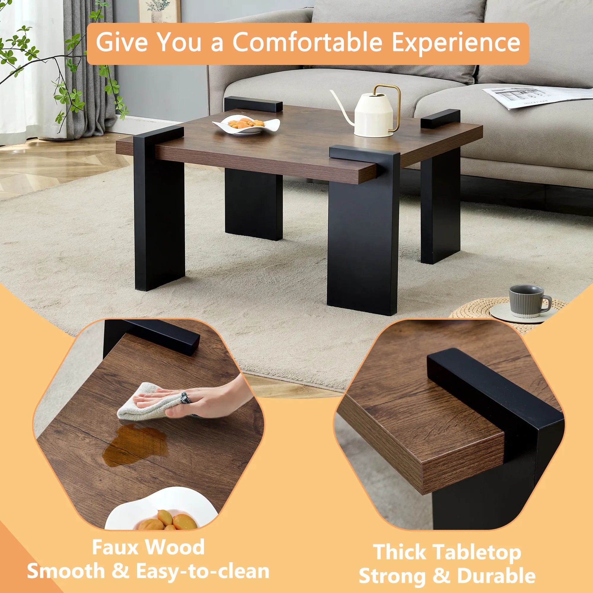 Modern Minimalist MDF Coffee Table