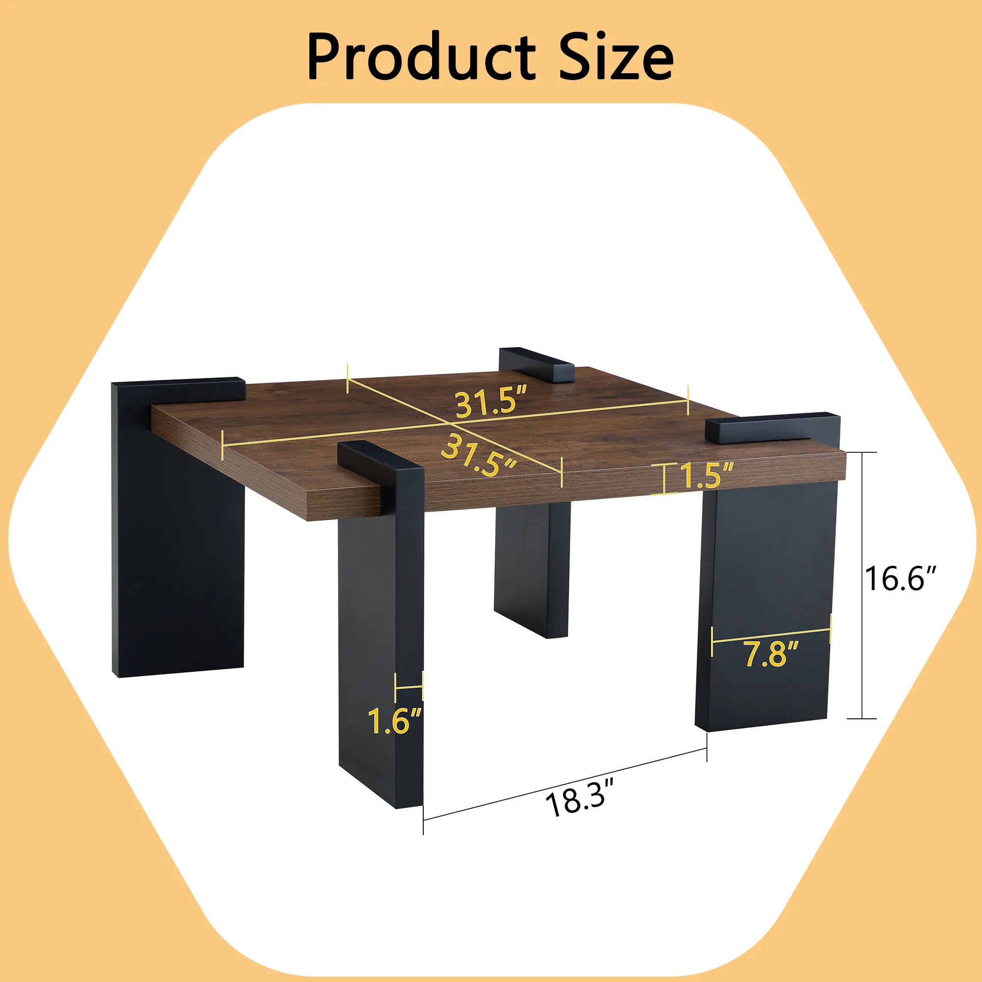 Modern Minimalist MDF Coffee Table