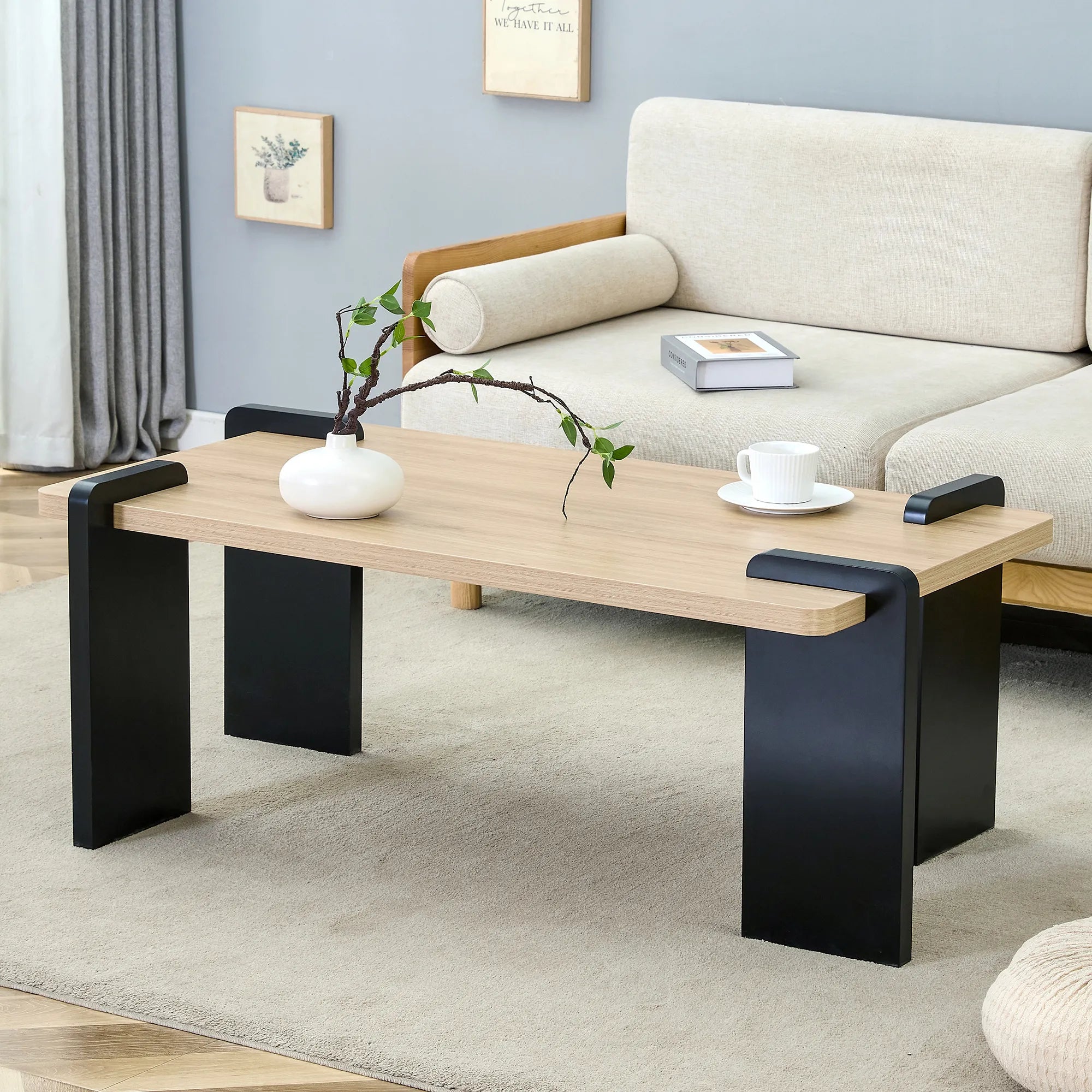 Modern Minimalist MDF Coffee Table