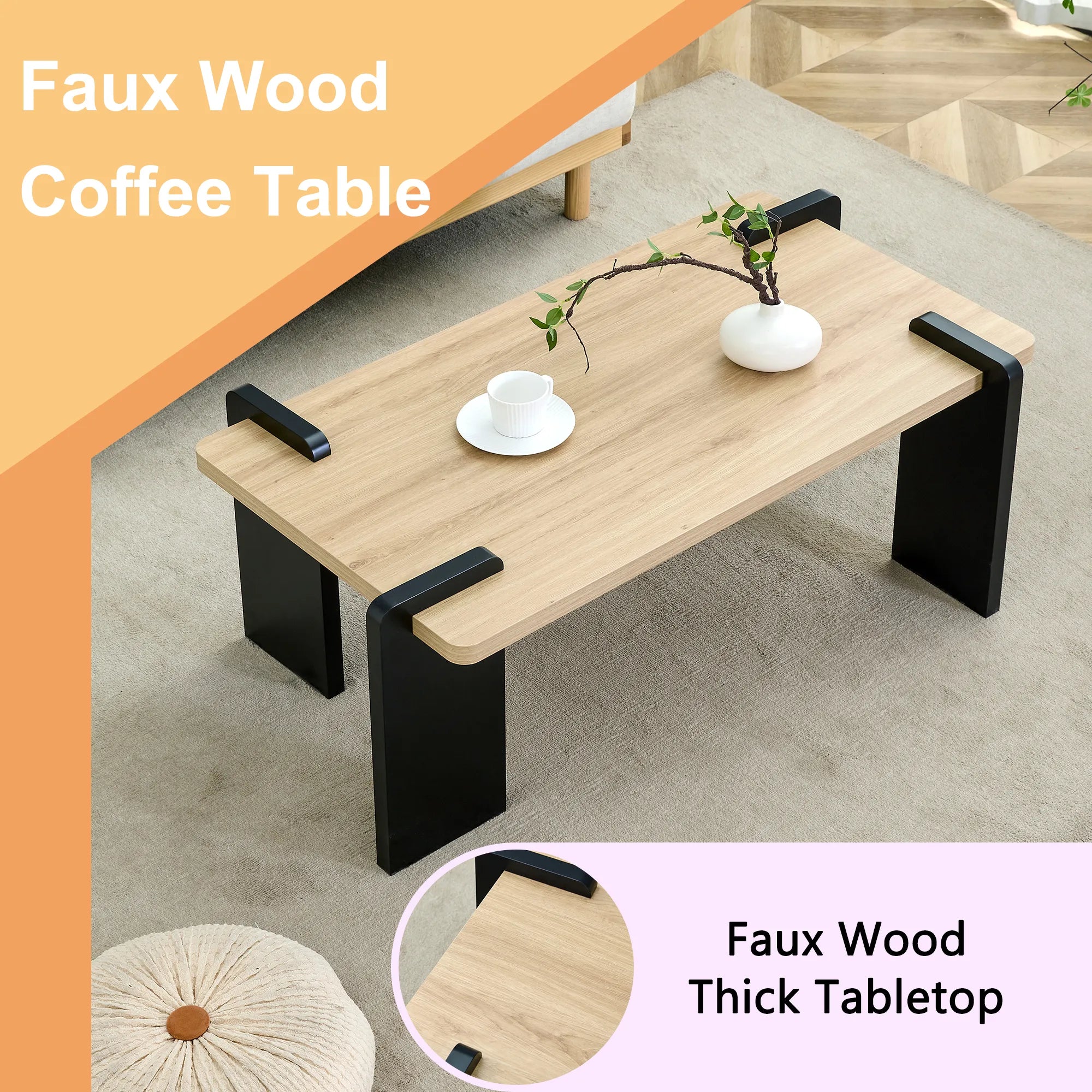 Modern Minimalist MDF Coffee Table