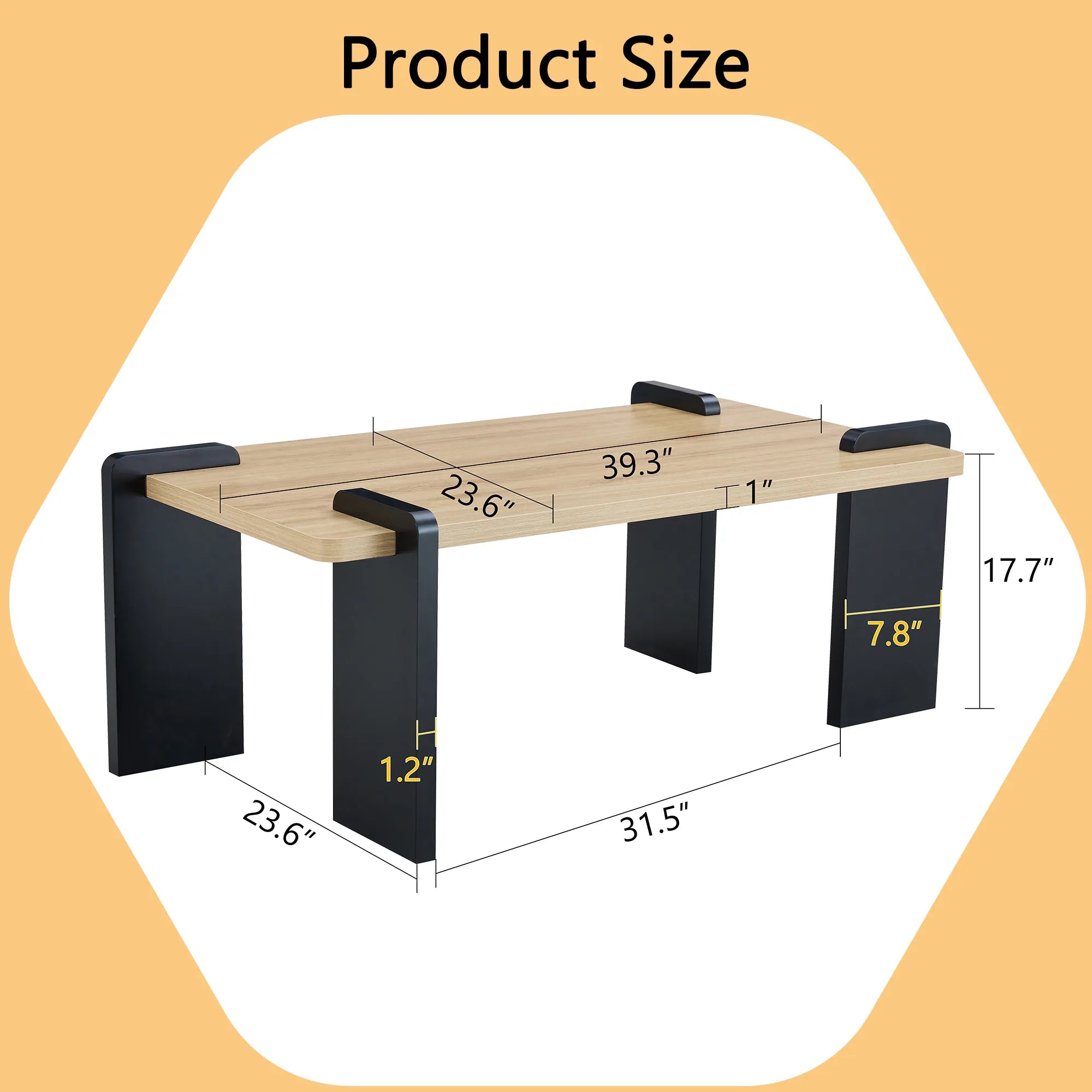 Modern Minimalist MDF Coffee Table