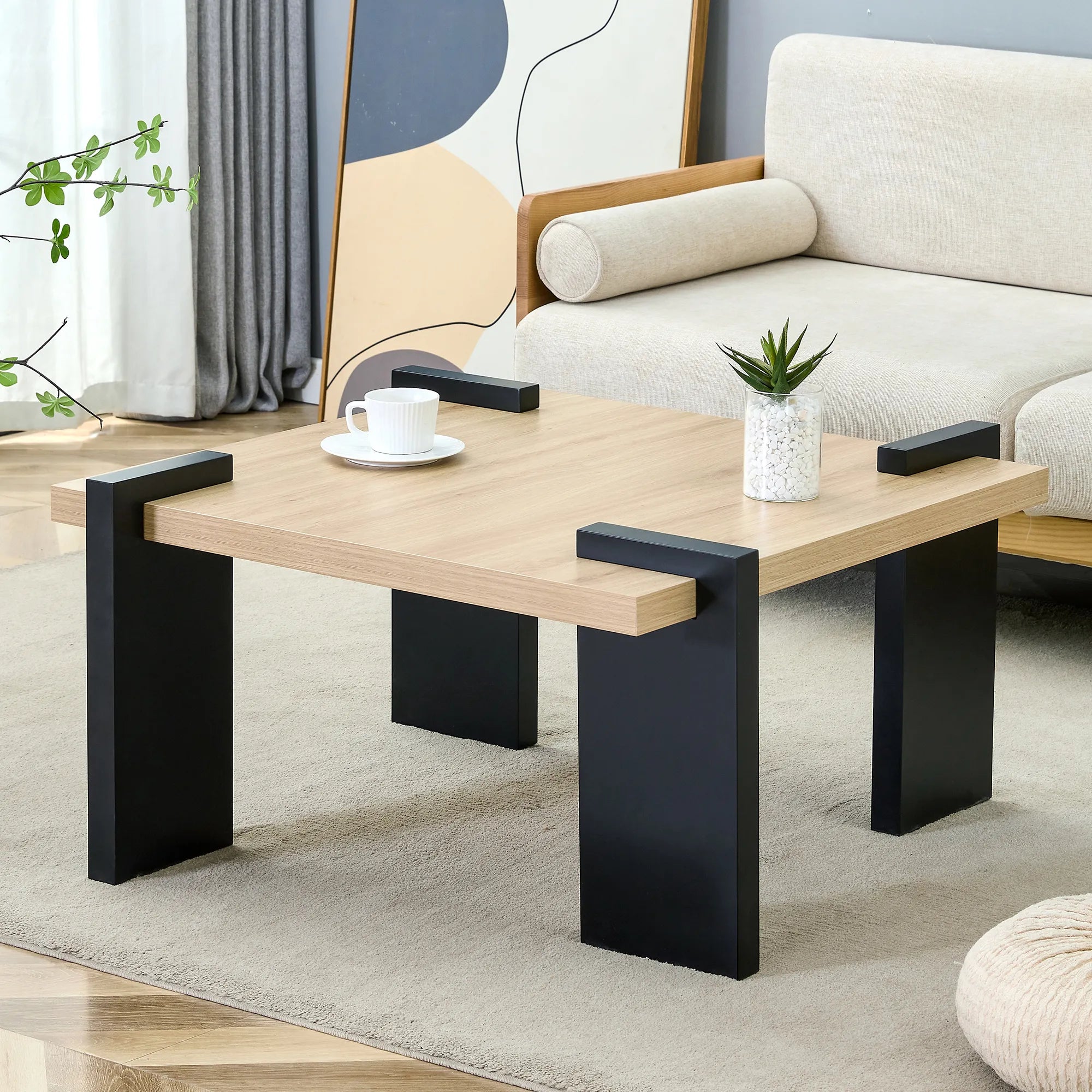 Modern Minimalist MDF Coffee Table