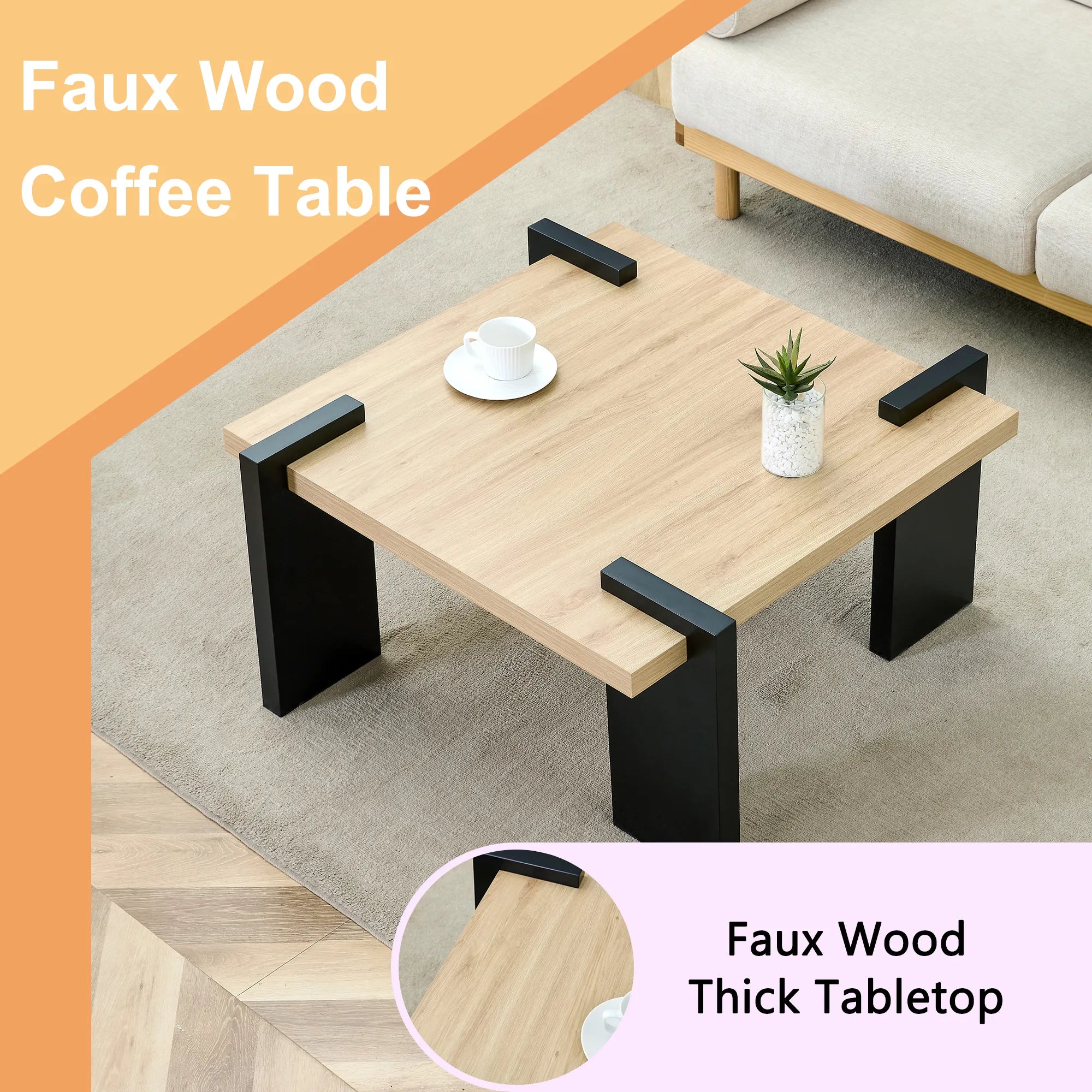 Modern Minimalist MDF Coffee Table