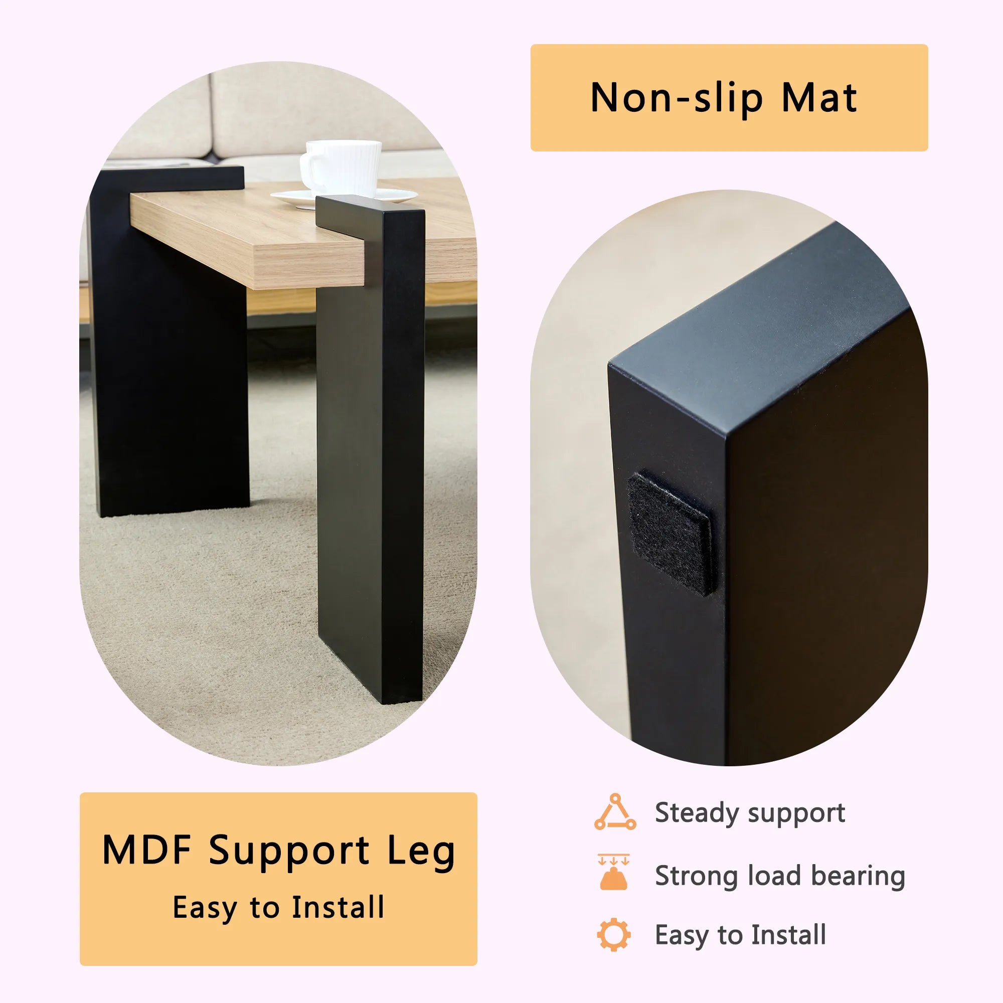 Modern Minimalist MDF Coffee Table