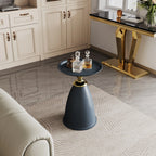 Modern Minimalist Round Iron Side Table End Table