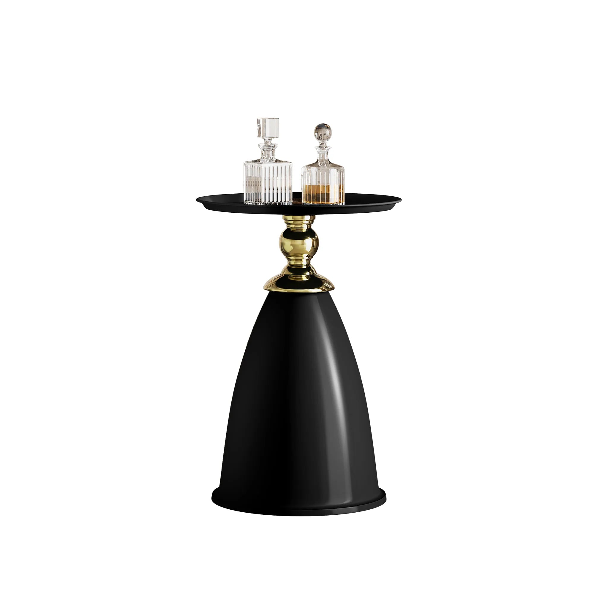 Modern Minimalist Round Iron Side Table End Table