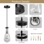 Modern Raindrop Glass Pendant Light