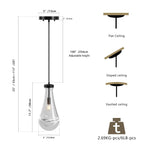 Modern Raindrop Glass Pendant Light