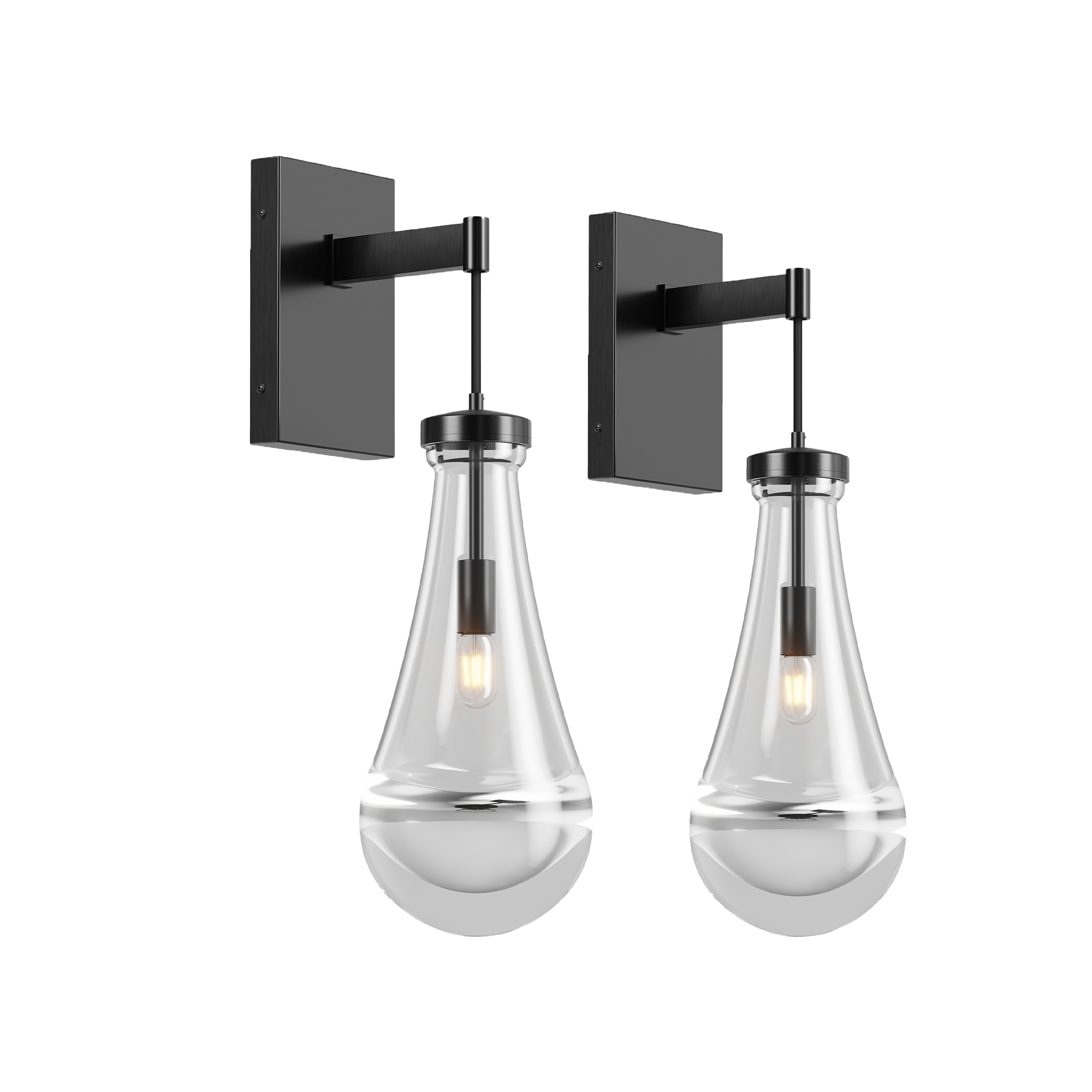 Modern Raindrop Glass Wall Sconce