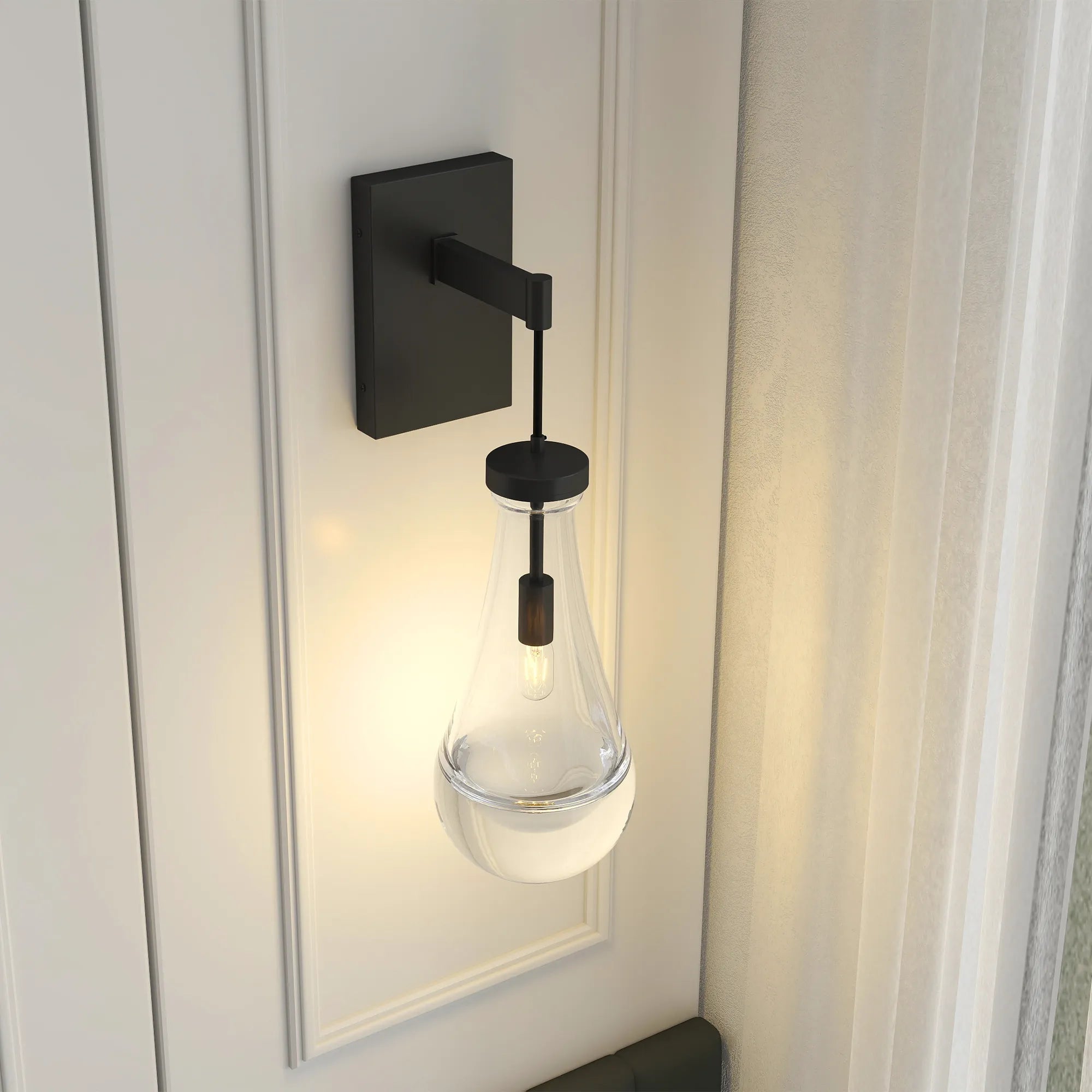 Modern Raindrop Glass Wall Sconce