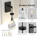 Modern Raindrop Glass Wall Sconce