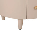 Modern Round Nightstand with Drawer