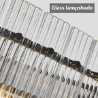 Modern Round Ripple Crystal Chandelier