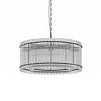 Modern Round Ripple Crystal Chandelier