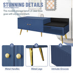Modern Shoe Storage Entryway Bench with Upholstered Cushion