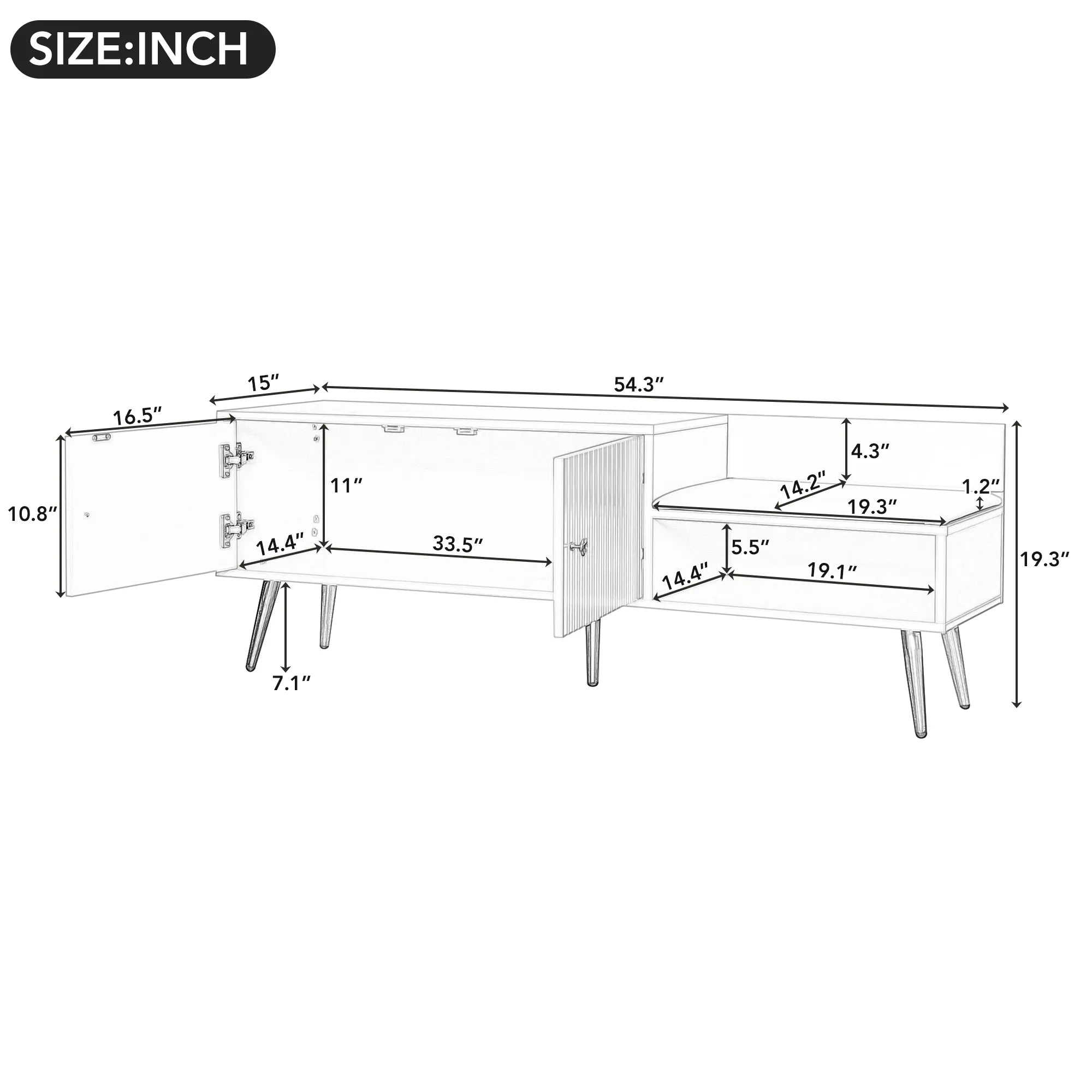 Modern Shoe Storage Entryway Bench with Upholstered Cushion