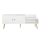Modern Shoe Storage Entryway Bench with Upholstered Cushion