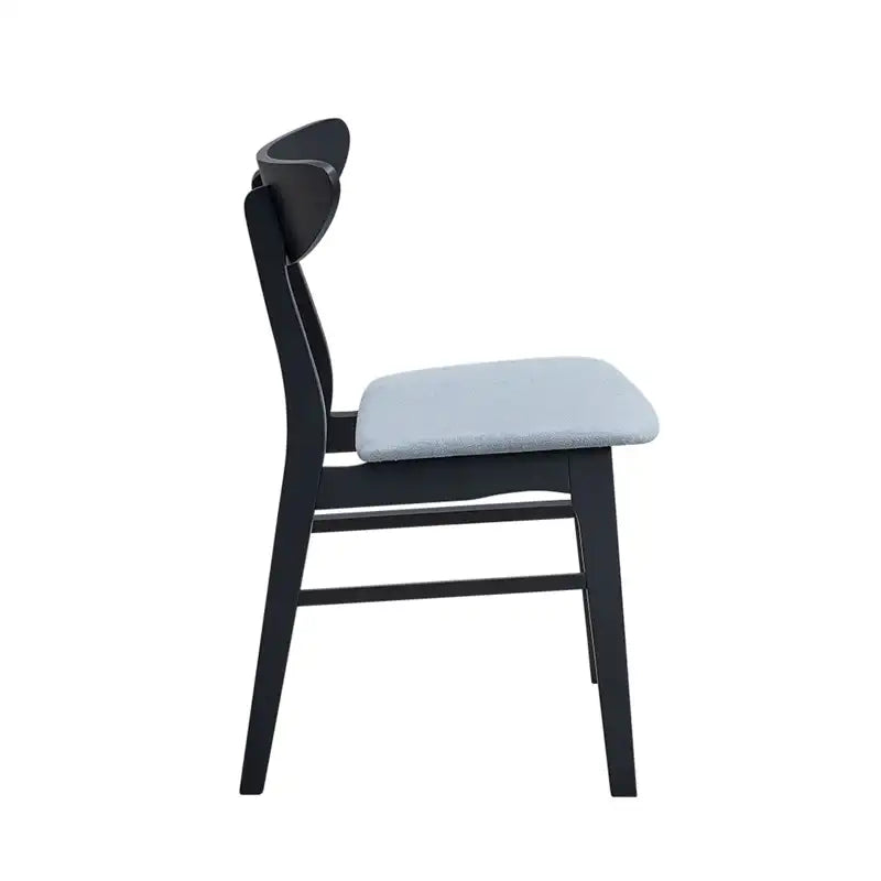 Modern Soft Upholstered Wooden Dining Chairs Set