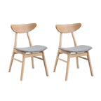 Modern Soft Upholstered Wooden Dining Chairs Set