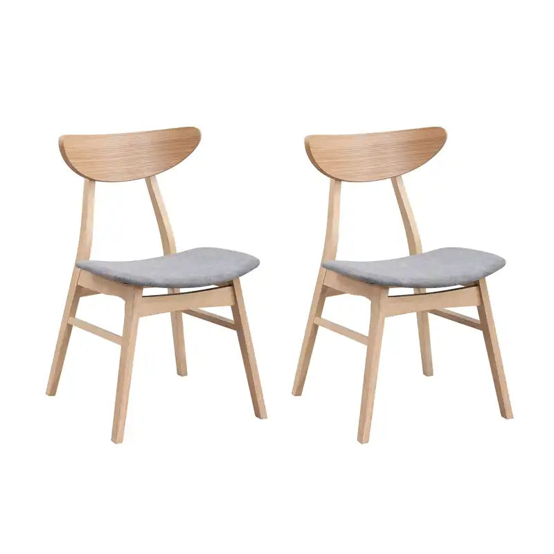 Modern Soft Upholstered Wooden Dining Chairs Set