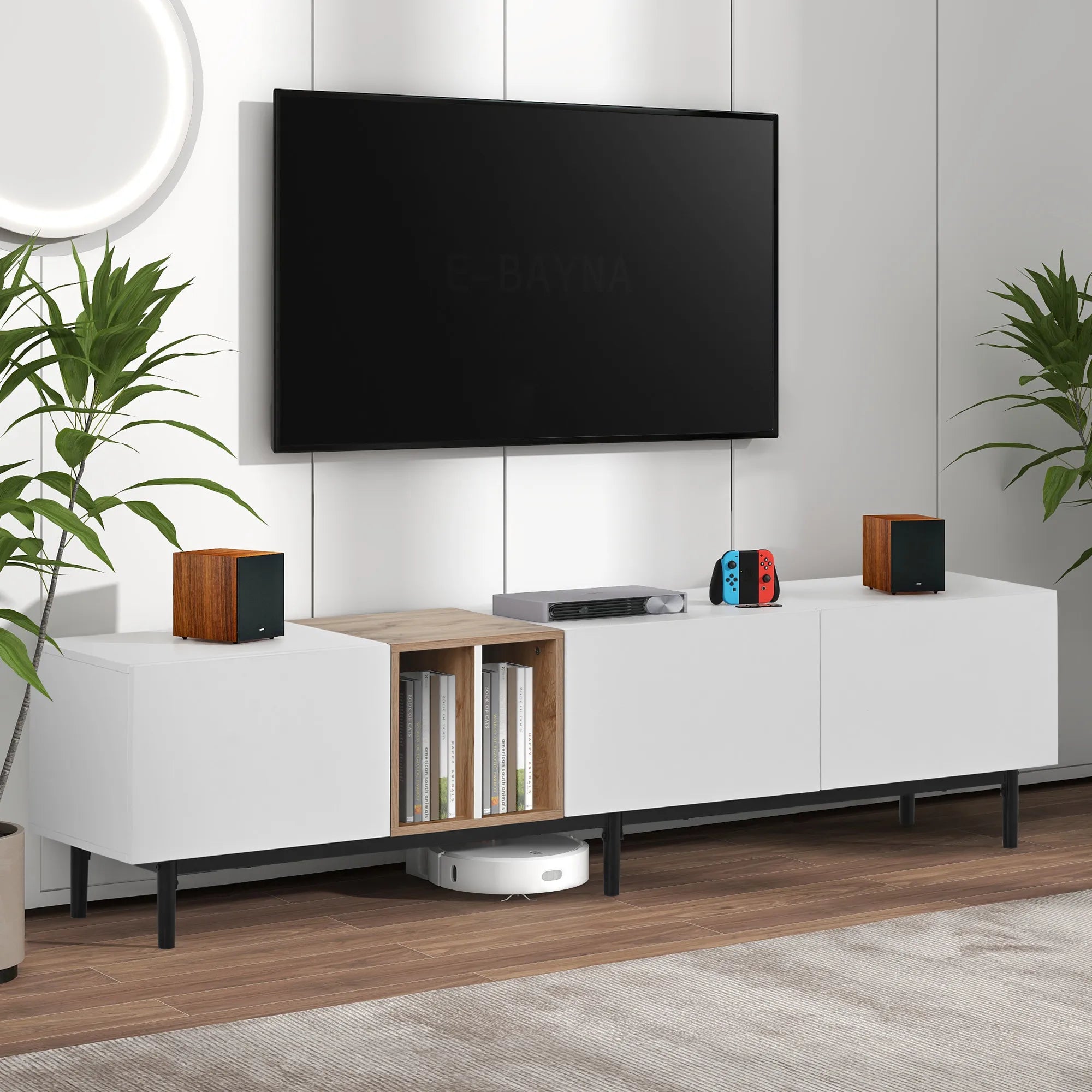 Modern TV Stand Media Console with Large Storage