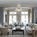 Modern Tiered Crystal Chandelier