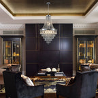 Modern Tiered Crystal Chandelier