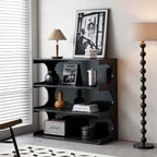 Multifunctional 4-Tier Bookcase Shelf and Coffee Table