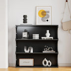 Multifunctional 4-Tier Bookcase Shelf and Coffee Table