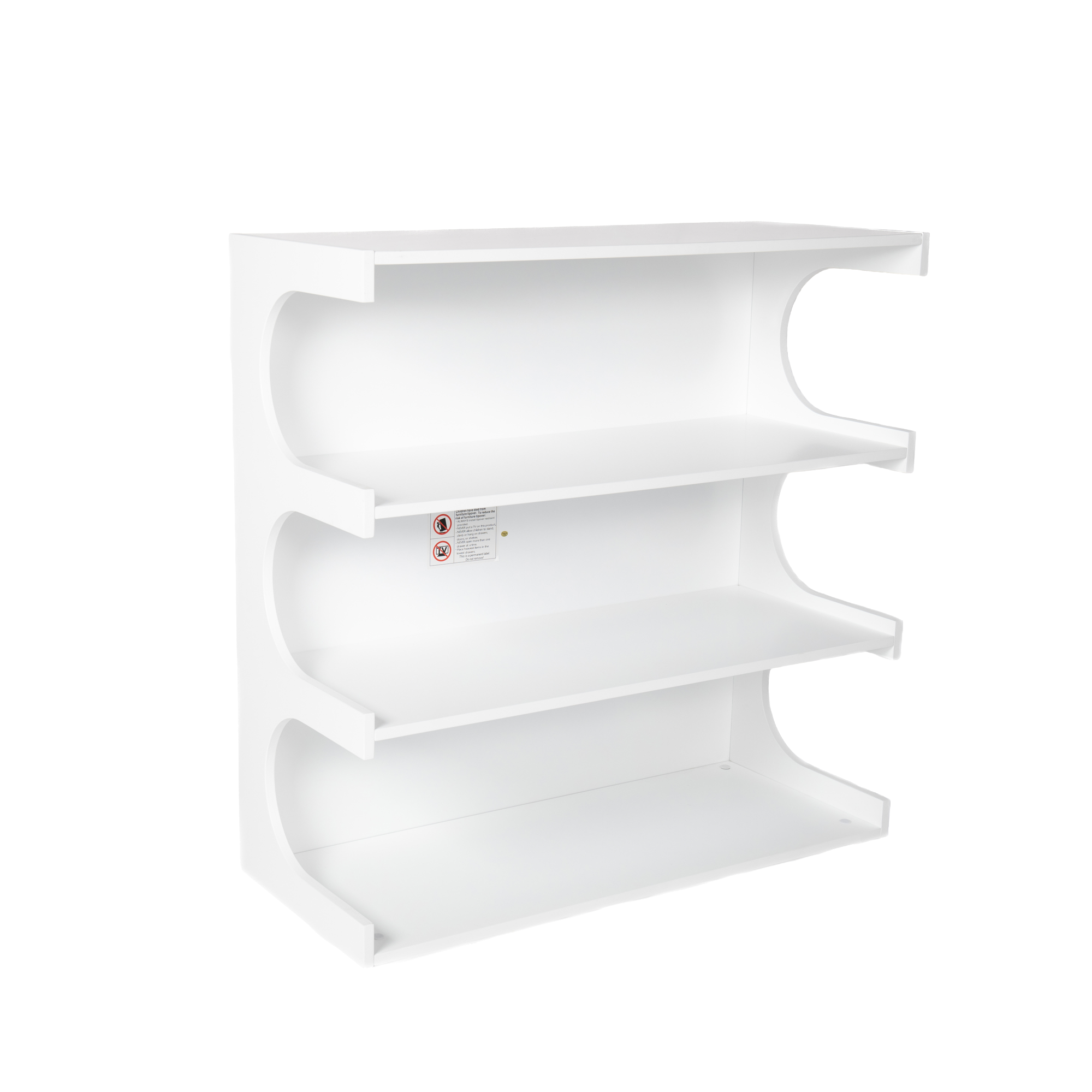 Multifunctional 4-Tier Bookcase Shelf and Coffee Table