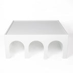 Multifunctional 4-Tier Bookcase Shelf and Coffee Table