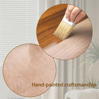 Ornate Farmhouse Coffee Table with Carved Base