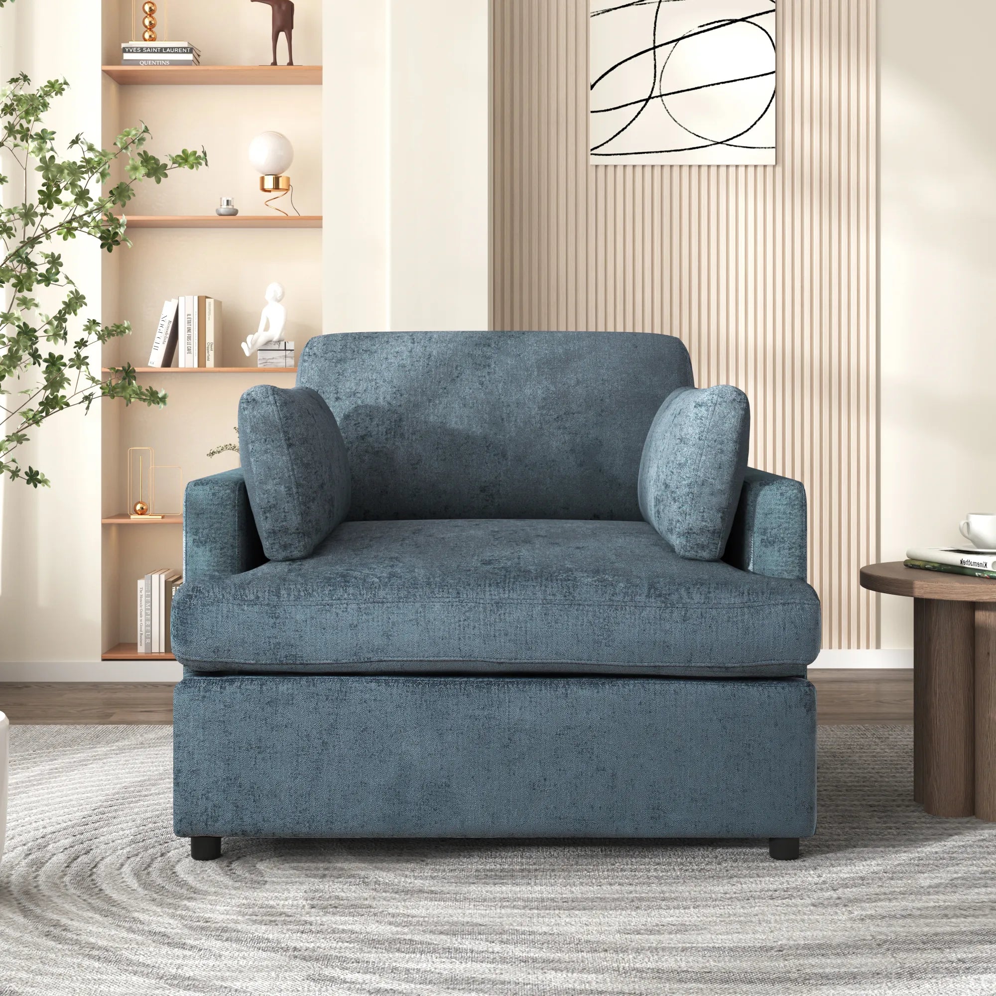 Oversized Accent Chair with Armrest Cushions