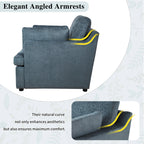 Oversized Accent Chair with Armrest Cushions