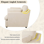 Oversized Accent Chair with Armrest Cushions