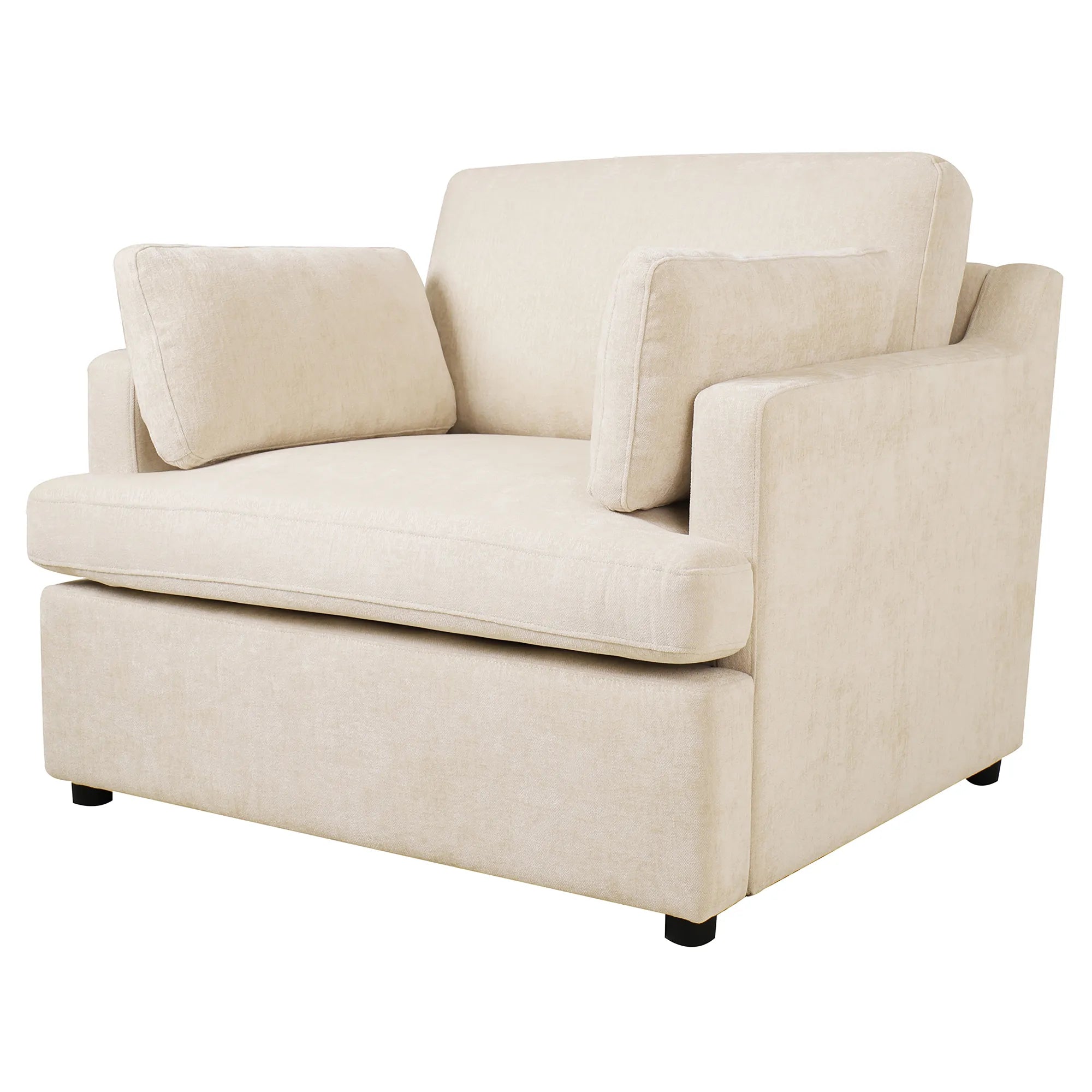 Oversized Accent Chair with Armrest Cushions