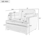 Oversized Accent Chair with Armrest Cushions