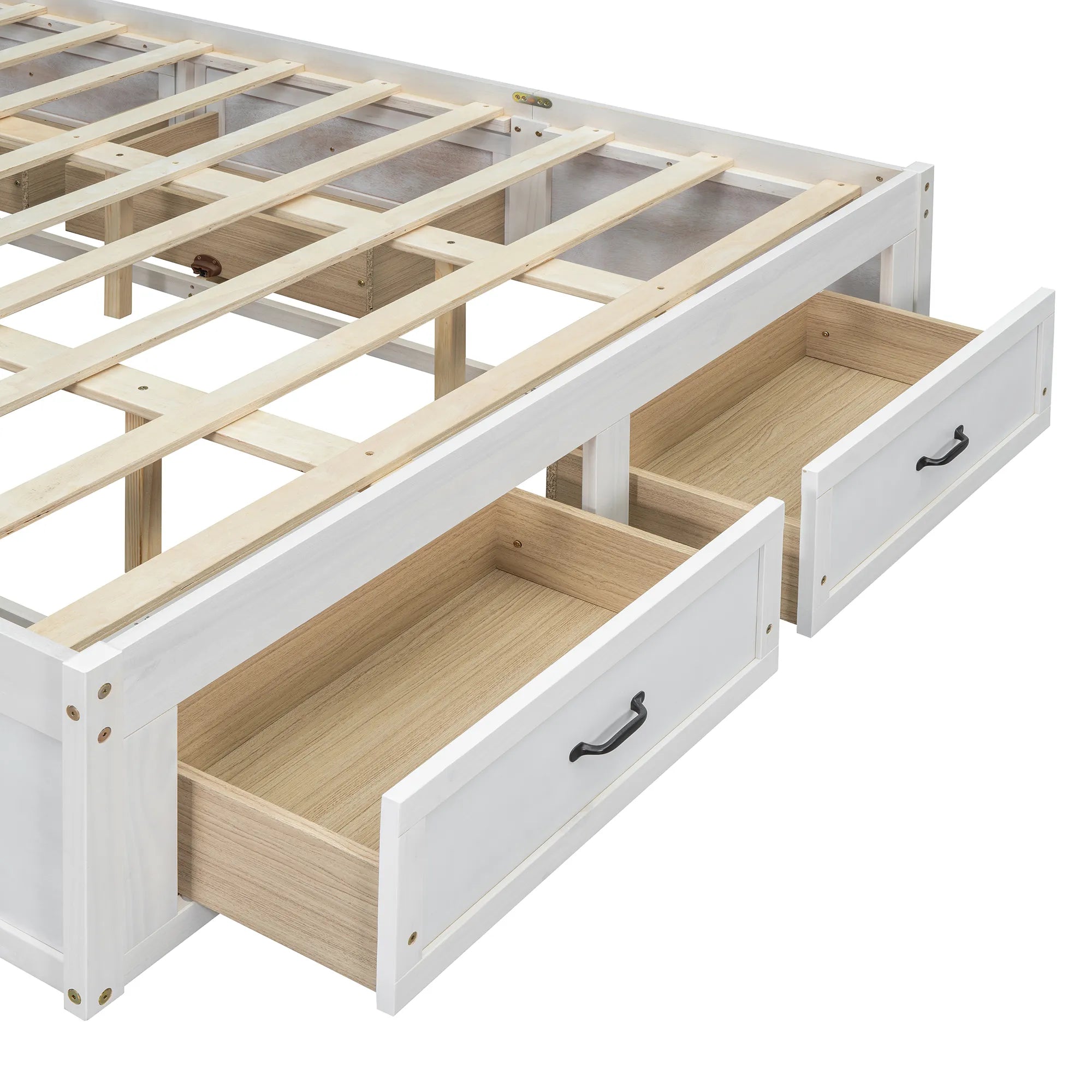 Platform Bed with 6 Storage Drawers