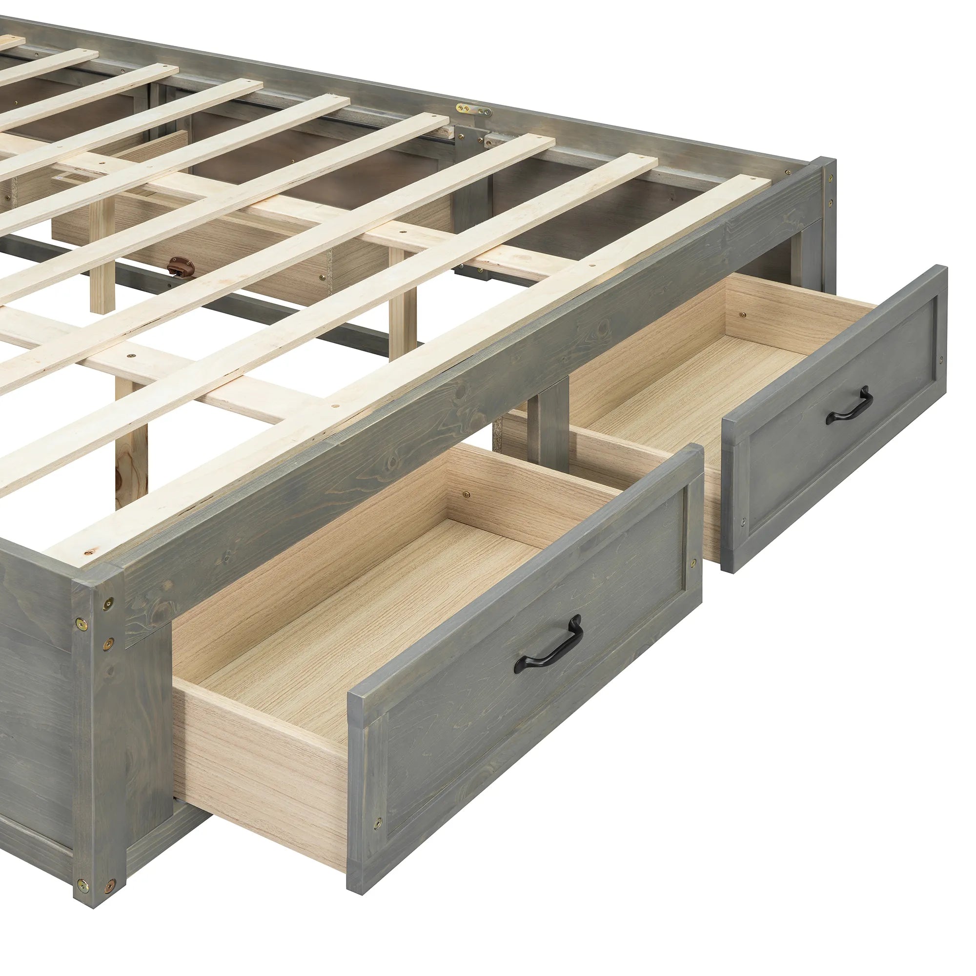 Platform Bed with 6 Storage Drawers